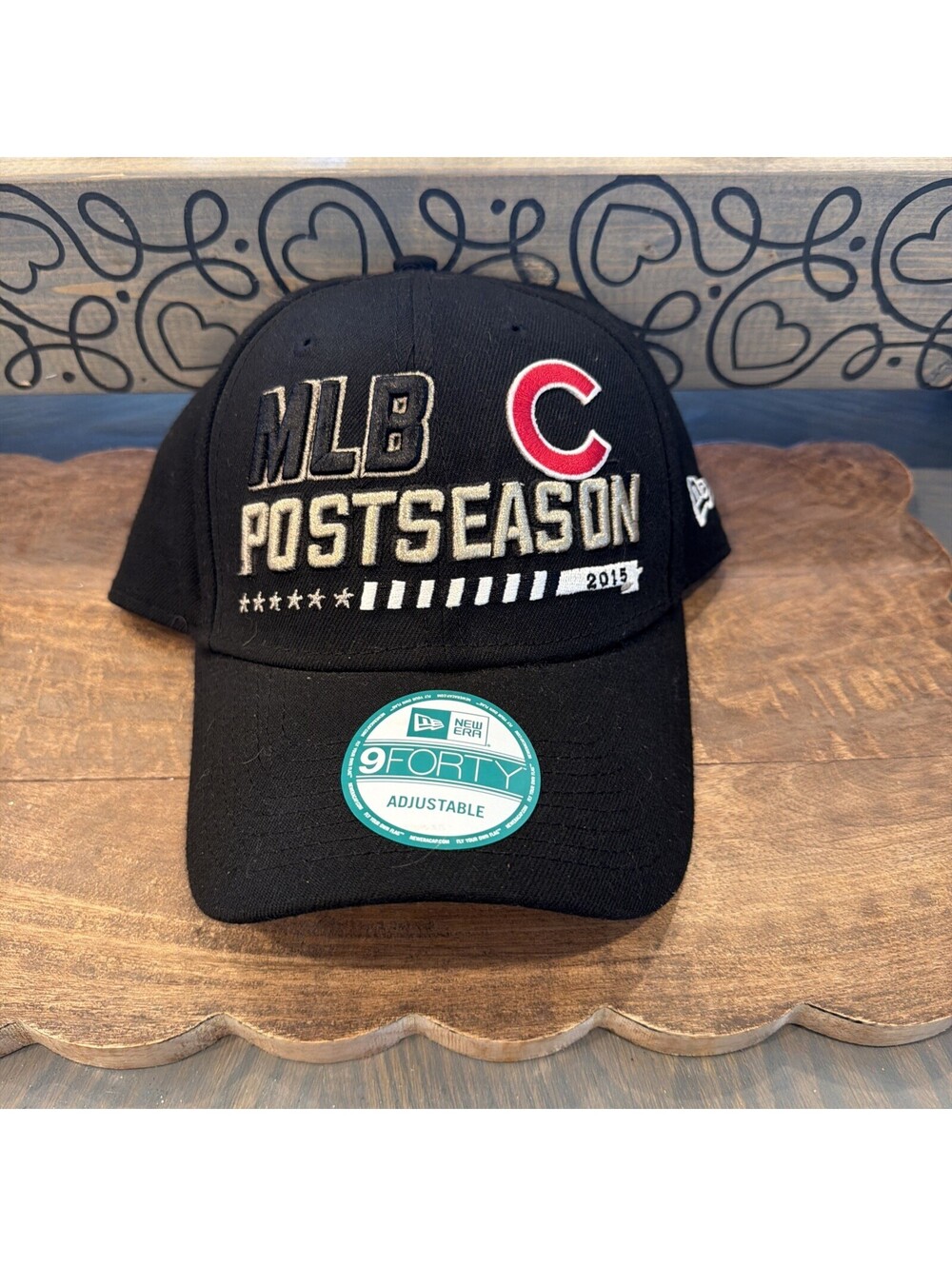 NEW ERA MLB Chicago Cubs 9forty 2015 Postseason Hat Cap Adjustable NWT baseball